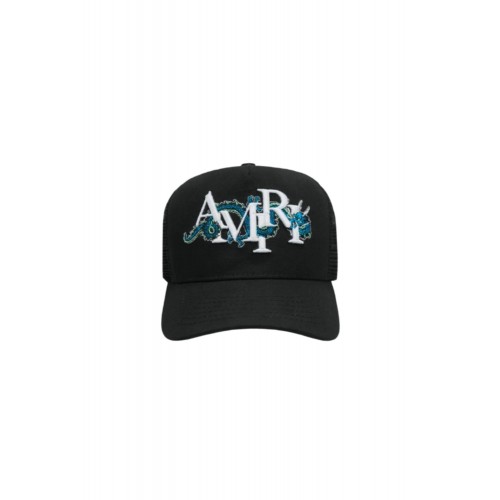 SAPCA AMIRI, Trucker Design, Blue Dragon Print, Black SAPCA AMIRI, Trucker Design, Blue Dragon Print, Black