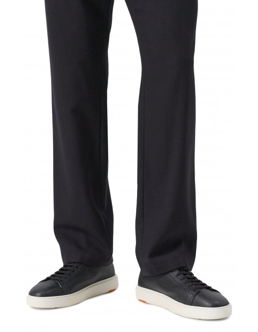 Sneakers SANTONI, Damps Sneakers In Black Leather - MBCD21571BARCMMDN01