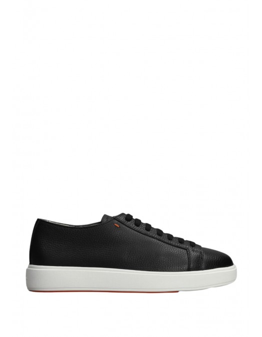 Sneakers SANTONI, Damps Sneakers In Black Leather - MBCD21571BARCMMDN01