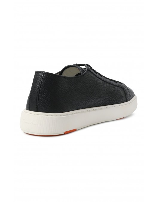 Sneakers SANTONI, Damps Sneakers In Black Leather - MBCD21571BARCMMDN01