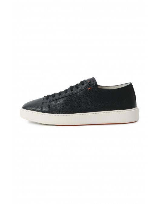 Sneakers SANTONI, Damps Sneakers In Black Leather - MBCD21571BARCMMDN01