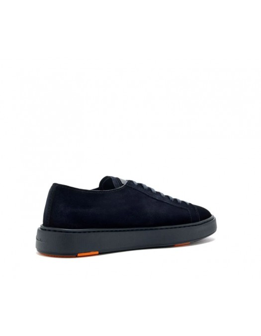 Sneakers SANTONI,  Suede Sneakers In Blue Leather - MBCD21571OCACAOLU60