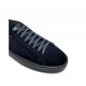Sneakers SANTONI,  Suede Sneakers In Blue Leather - MBCD21571OCACAOLU60