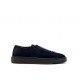 Sneakers SANTONI,  Suede Sneakers In Blue Leather - MBCD21571OCACAOLU60