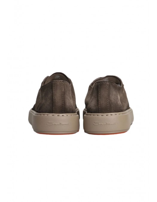 Sneakers SANTONI,Godfrey Sneakers In Brown Suede - MBCD21571TARCAOLE81