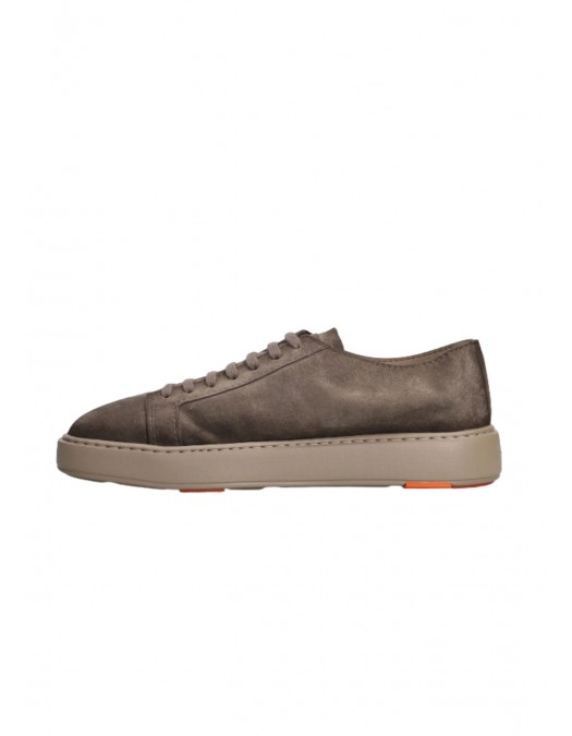 Sneakers SANTONI,Godfrey Sneakers In Brown Suede - MBCD21571TARCAOLE81