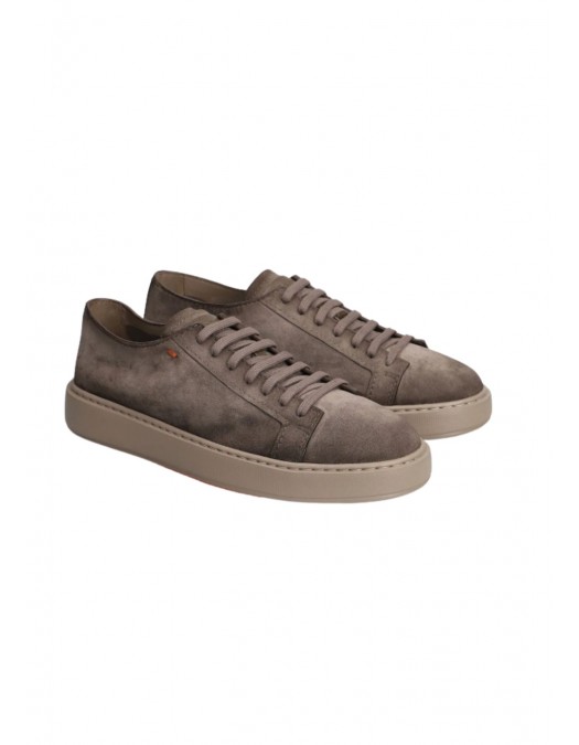 Sneakers SANTONI,Godfrey Sneakers In Brown Suede - MBCD21571TARCAOLE81