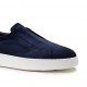 Loafers SANTONI, Men's blu suede slip-on sneaker - MBCD21995BARTFEHU59