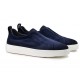 Loafers SANTONI, Men's blu suede slip-on sneaker - MBCD21995BARTFEHU59