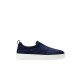 Loafers SANTONI, Men's blu suede slip-on sneaker - MBCD21995BARTFEHU59