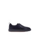 Loafers SANTONI, suede loafers, Dark Blue - MBCD21995OCATSEYU60