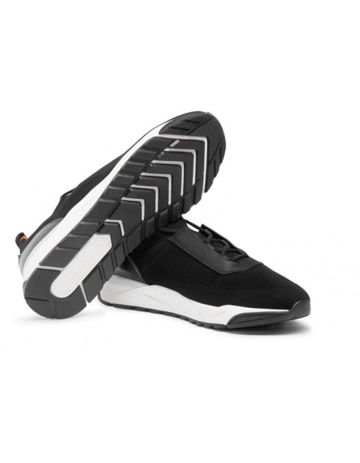 Sneakers SANTONI,  black stretch knit sneaker - MBIO21601BINNHODN01