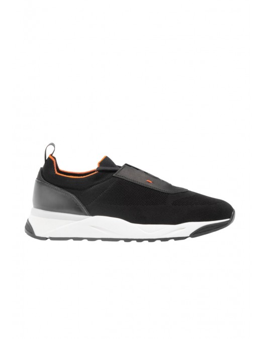 Sneakers SANTONI,  black stretch knit sneaker - MBIO21601BINNHODN01