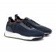 Sneakers SANTONI, blue stretch knit sneaker - MBIO21601BINNHODU61