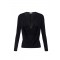 BLUZA ELISABETTA FRANCHI, Decolteu adanc, logo atasat, Negru