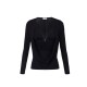BLUZA ELISABETTA FRANCHI, Decolteu adanc, logo atasat, Negru - MD00156E2110 BLUZA ELISABETTA FRANCHI, Decolteu adanc, logo atasat, Negru - MD00156E2110