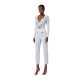 BLUZA ELISABETTA FRANCHI, Decolteu adanc, logo atasat, Bleu - MD00156E2EA7