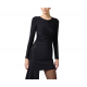 BLUZA ELISABETTA FRANCHI, Drape Design, Black - MD01252E2110 BLUZA ELISABETTA FRANCHI, Drape Design, Black - MD01252E2110