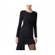 BLUZA ELISABETTA FRANCHI, Drape Design, Black - MD01252E2110 BLUZA ELISABETTA FRANCHI, Drape Design, Black - MD01252E2110