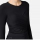 BLUZA ELISABETTA FRANCHI, Drape Design, Black - MD01252E2110 BLUZA ELISABETTA FRANCHI, Drape Design, Black - MD01252E2110