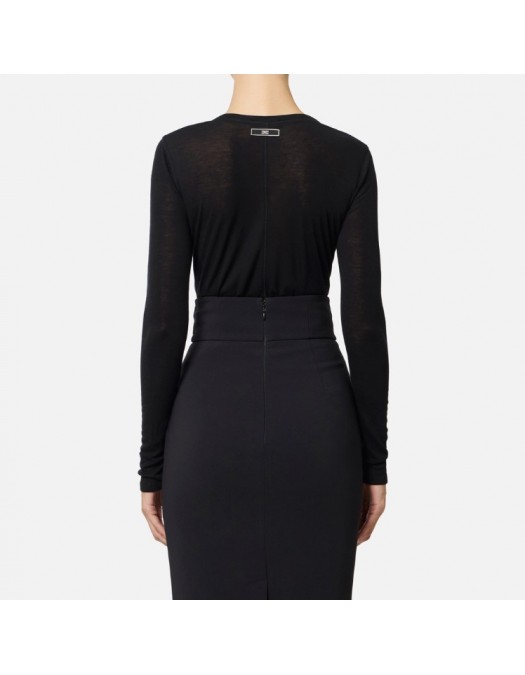 Bluza ELISABETTA FRANCHI, Jersey top with buttons - MD02962E2110