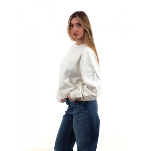 BLUZA ELISABETTA FRANCHI, Logo brodat, Alb
