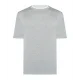 Tricou BRUNELLO CUCINELLI, Classic Design, Logo, Light Grey - MD8217427CLH70