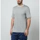 Tricou BRUNELLO CUCINELLI, Classic Design, Logo, Light Grey - MD8217427CLH70