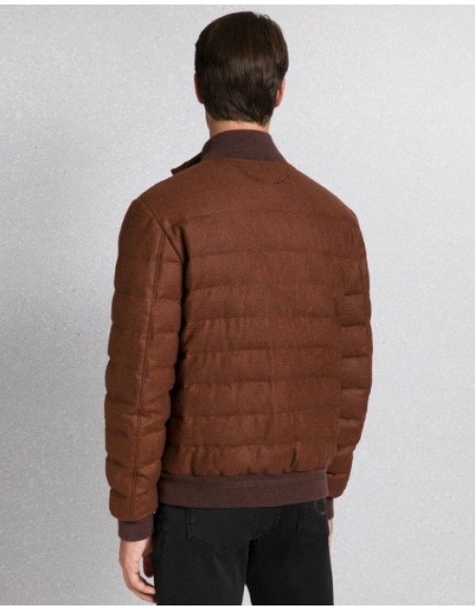 Jacheta STEFFANO RICCI, Wool and silk duvet Brown - MDJ5300030WK002T8004