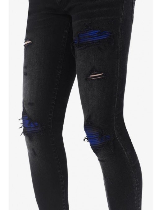 Jeans AMIRI, CLASSIC SKINNY LEG FIT, Blue Insert - MDS109085
