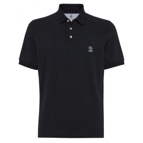 Tricou BRUNELLO CUCINELLI, Model Polo, Insertie Logo Tricou BRUNELLO CUCINELLI, Model Polo, Insertie Logo