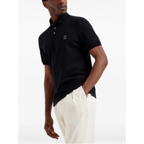 Tricou BRUNELLO CUCINELLI, Model Polo, Insertie Logo Tricou BRUNELLO CUCINELLI, Model Polo, Insertie Logo