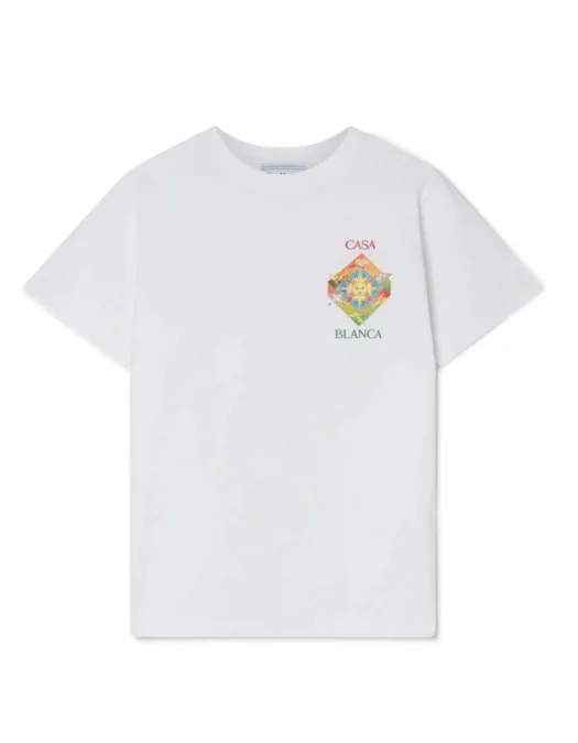 Tricou Casablanca, Les Elements Print, MF23JTS00140 - MF23JTS00140 Tricou Casablanca, Les Elements Print, MF23JTS00140 - MF23JTS00140