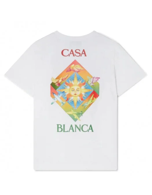 Tricou Casablanca, Les Elements Print, MF23JTS00140 - MF23JTS00140 Tricou Casablanca, Les Elements Print, MF23JTS00140 - MF23JTS00140