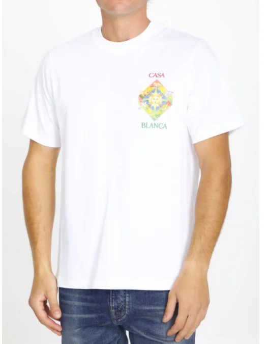 Tricou Casablanca, Les Elements Print, MF23JTS00140 - MF23JTS00140 Tricou Casablanca, Les Elements Print, MF23JTS00140 - MF23JTS00140