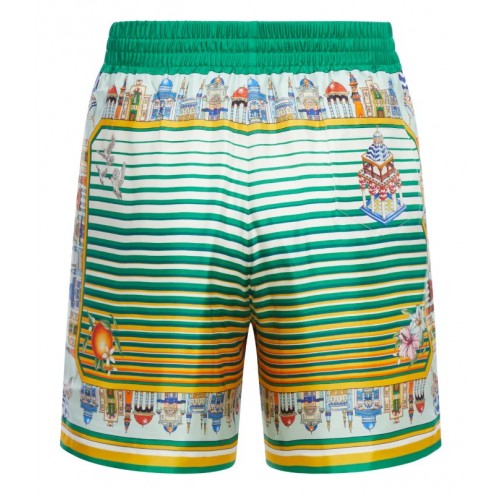 Pantaloni scurti Casablanca, City Scape, Silk Pantaloni scurti Casablanca, City Scape, Silk