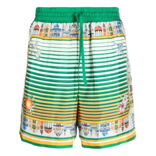 Pantaloni scurti Casablanca, City Scape, Silk Pantaloni scurti Casablanca, City Scape, Silk