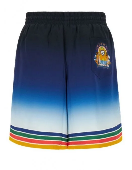 Pantaloni scurti Casablanca, Rainbow Print, Silk - MF23TR01212STUDIODEMUSIQUE