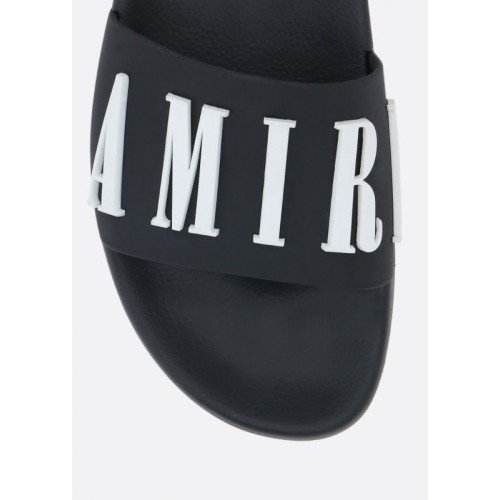 Papuci AMIRI, Logo-detailed rubber Pool slides