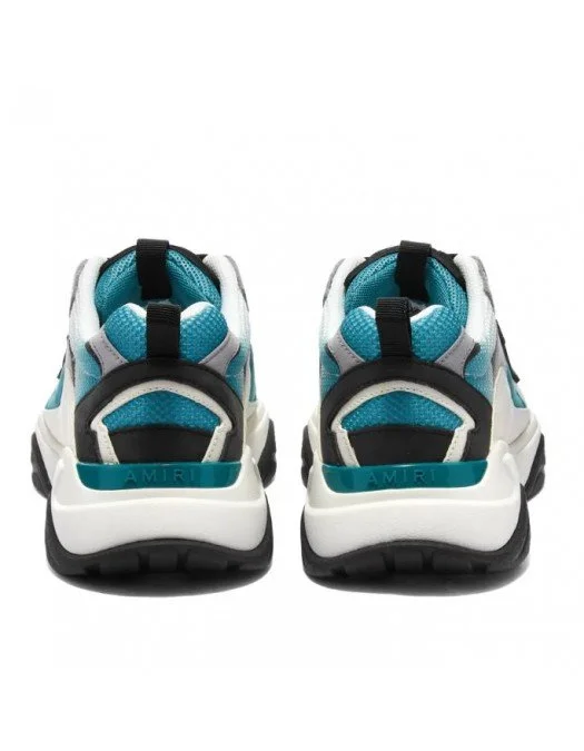 Sneakers AMIRI, Bone Runner, Blue Leather - MFS010432 - Capodopera12