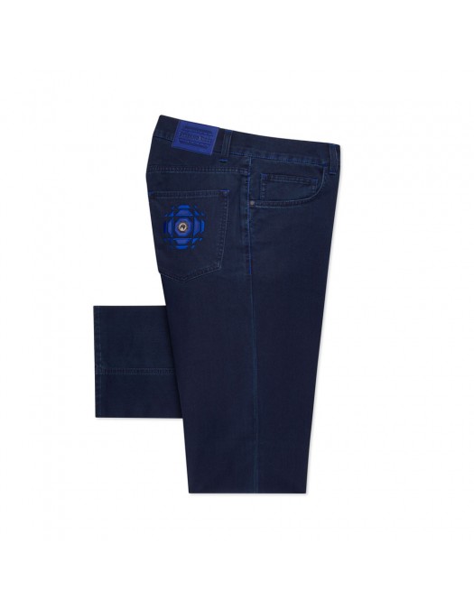 BLUGI STEFANO RICCI, Logo Insert, Blend Tapered, Dark Blue - MFT51B1140T249BLZSU0