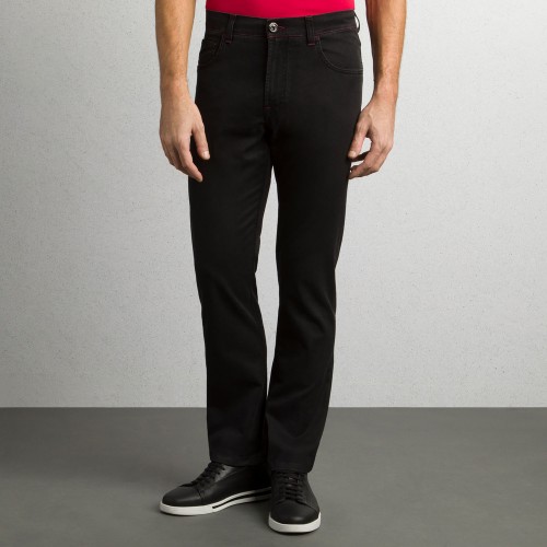 BLUGI STEFANO RICCI, Blend Tapered, Red Embroidery, Black BLUGI STEFANO RICCI, Blend Tapered, Red Embroidery, Black