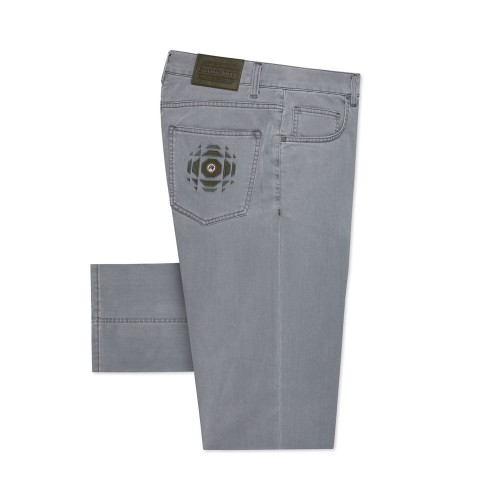 BLUGI STEFANO RICCI, Eagle Head, Octagonal Embroidery, Grey BLUGI STEFANO RICCI, Eagle Head, Octagonal Embroidery, Grey