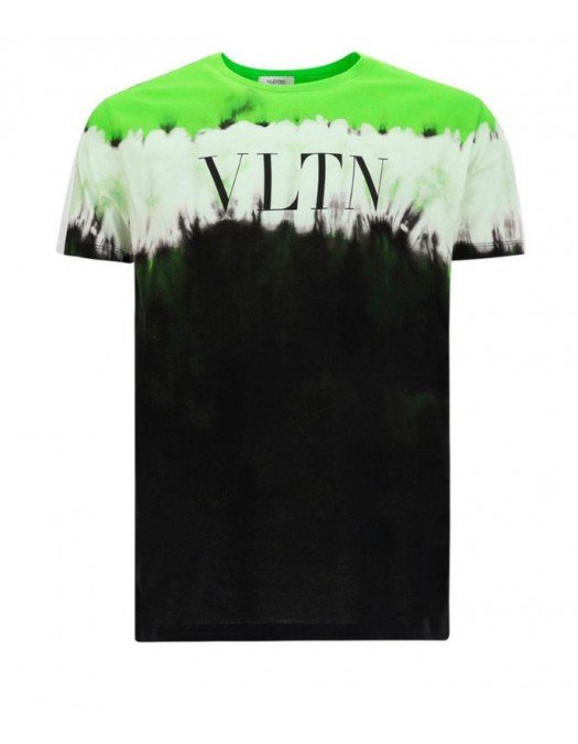 Tricou VALENTINO, VLTN frontal, Verde/negru - MG06Z6HCA6B