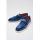Loafers Santoni, Blue Slip-On - MGDT17271TICBGEXU48