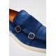 Loafers Santoni, Blue Slip-On - MGDT17271TICBGEXU48