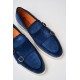 Loafers Santoni, Blue Slip-On - MGDT17271TICBGEXU48