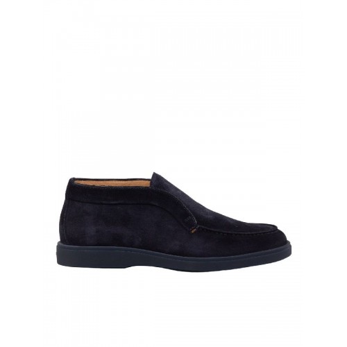 Ghete Santoni, Stitch Detail Suede Desert, Black Ghete Santoni, Stitch Detail Suede Desert, Black