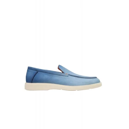 Loafers SANTONI, Blue, SLip-on