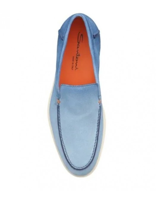 Loafers SANTONI, Blue, SLip-on - MGDT17824TICBGEGU74